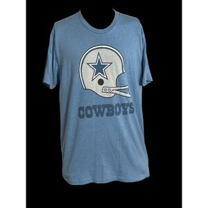 Dallas Cowboys Helmet Blue T-Shirt Homage Men's Large NFL Football